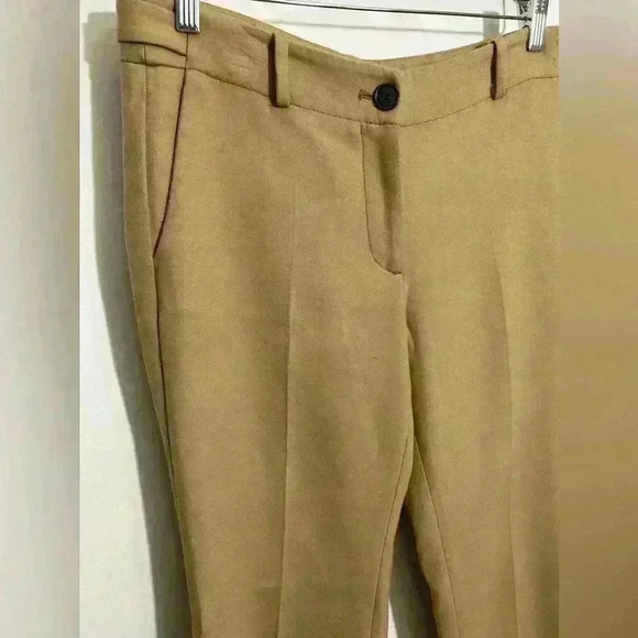 LOFT  Beige Flared Leg Career Office Business  Stretch Ladies Pants Size 6P - Picture 3 of 6
